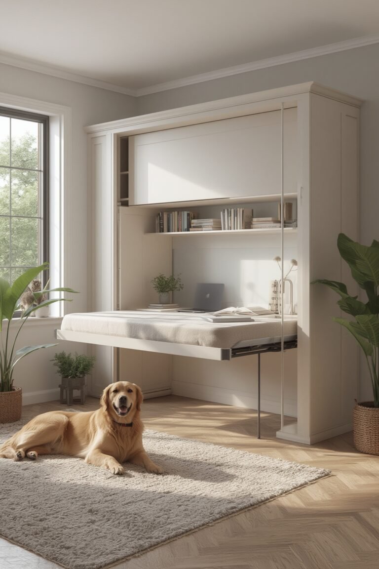 Murphy bed desk combo