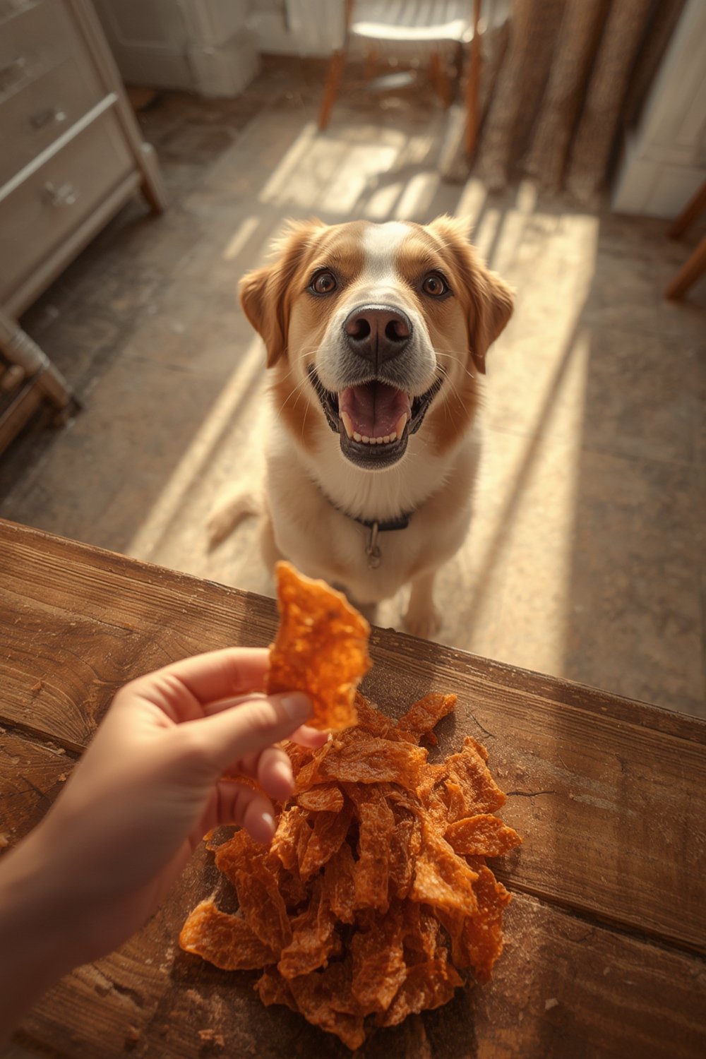 chicken jerky product view