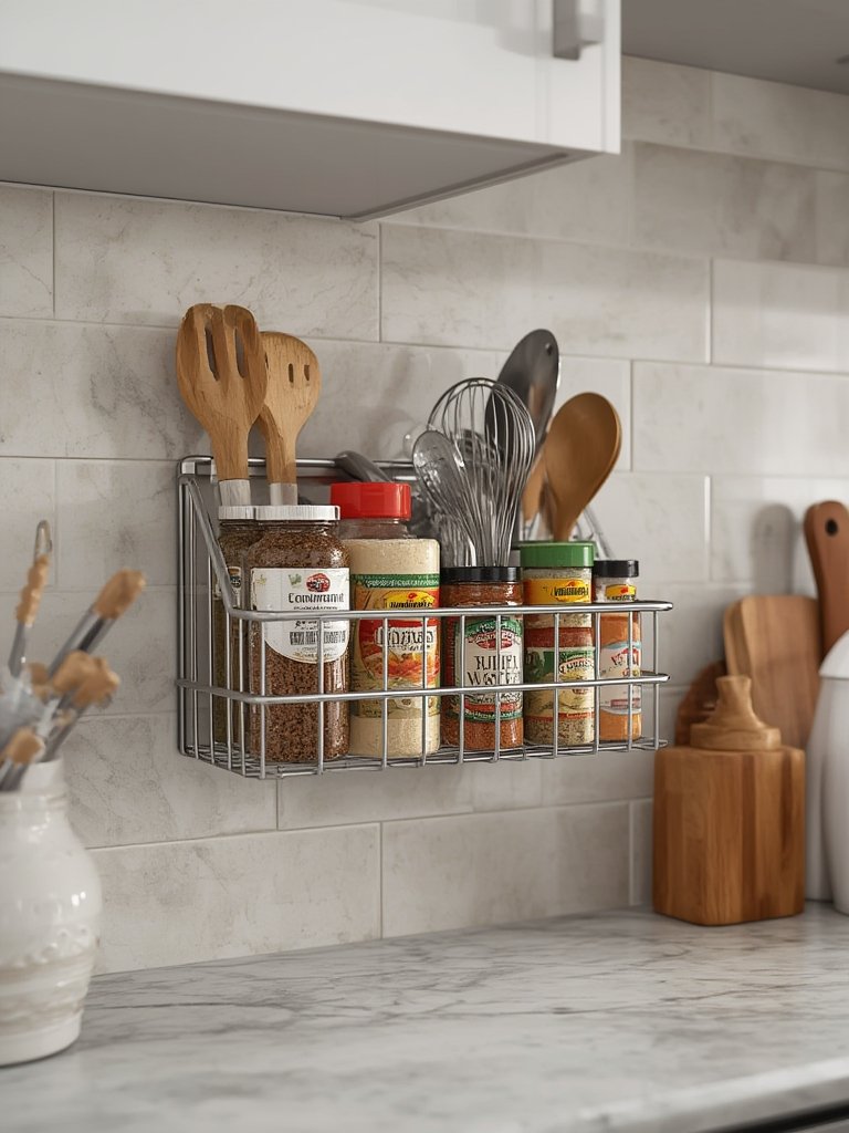 wall caddy in action