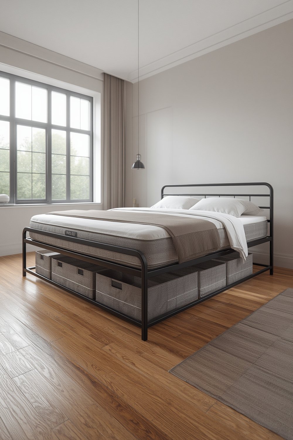 metal bedframe product view