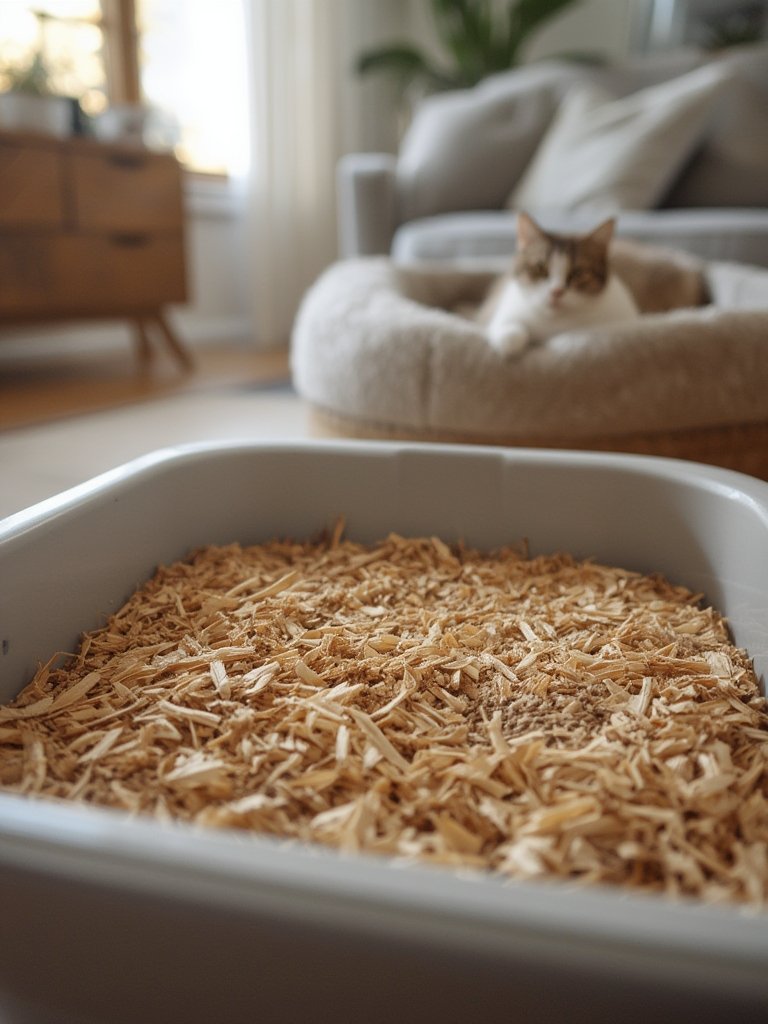 Pine Litter: 7 Ultimate Steps For Amazing Cat Cleanliness 2 pine litter in action