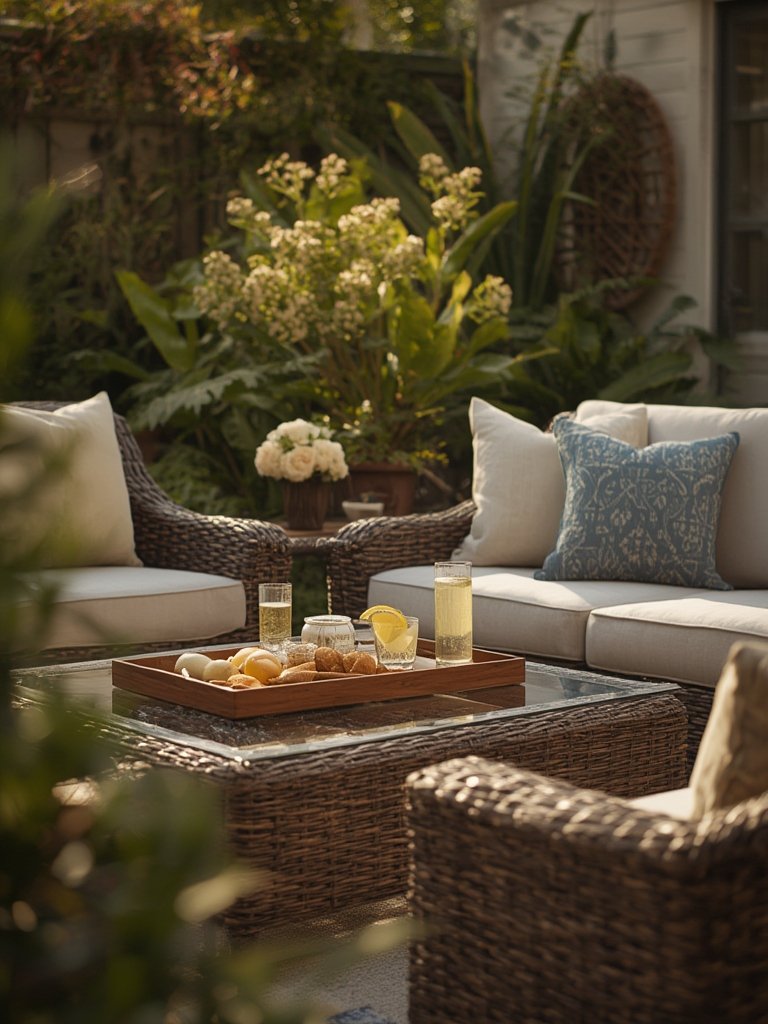 patio furniture in action