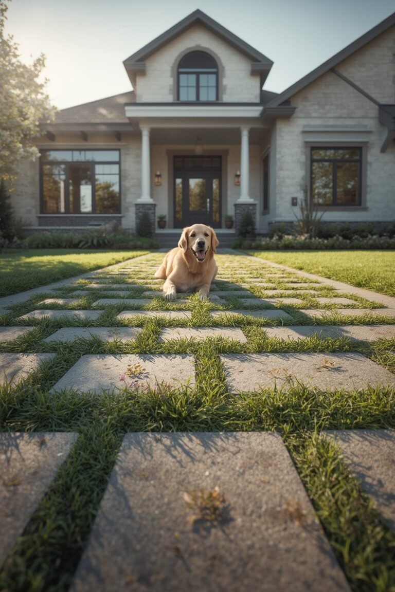 permeable paver driveway