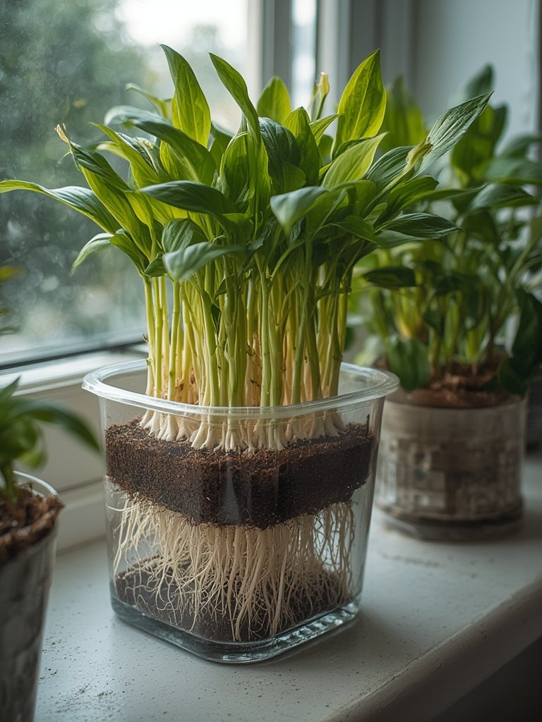 Rooting powder in action