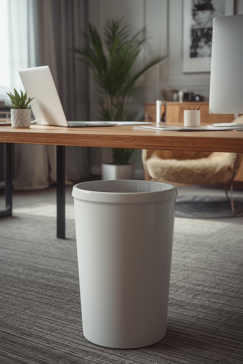 Resin Wastebasket product view