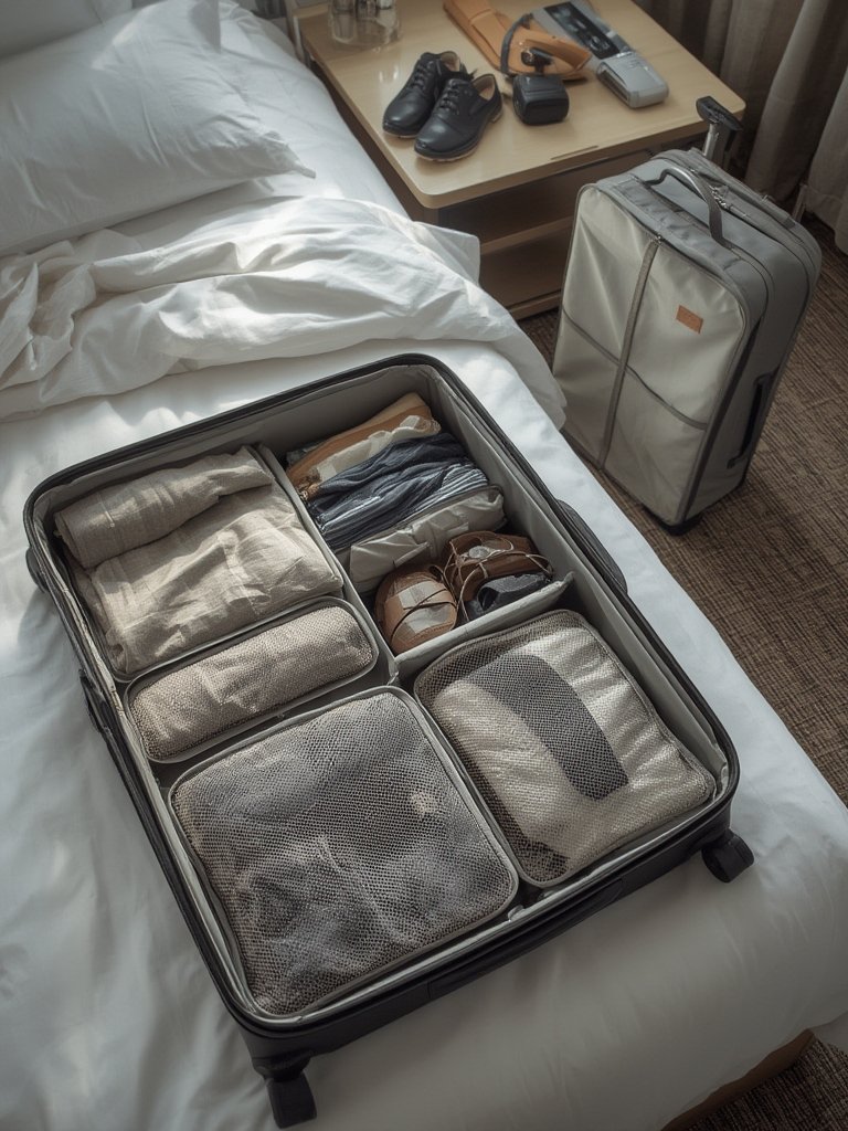 packing cubes in action