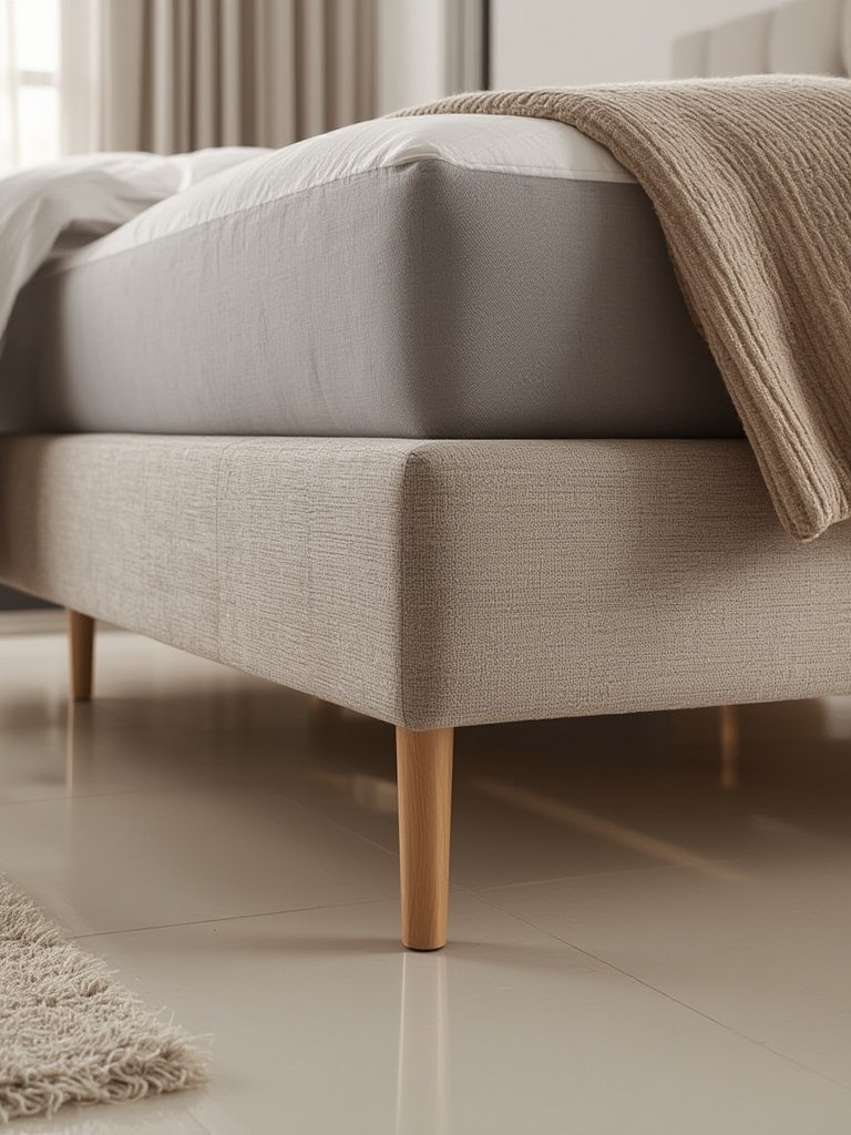 queen bedframe in action