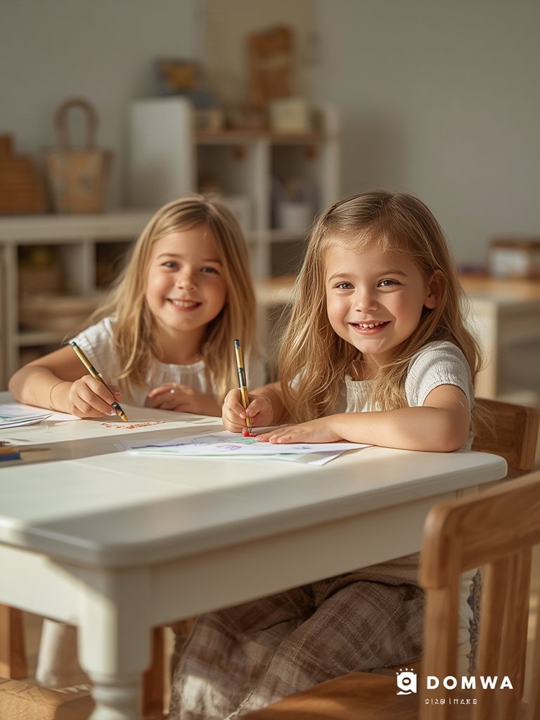 kids table in action