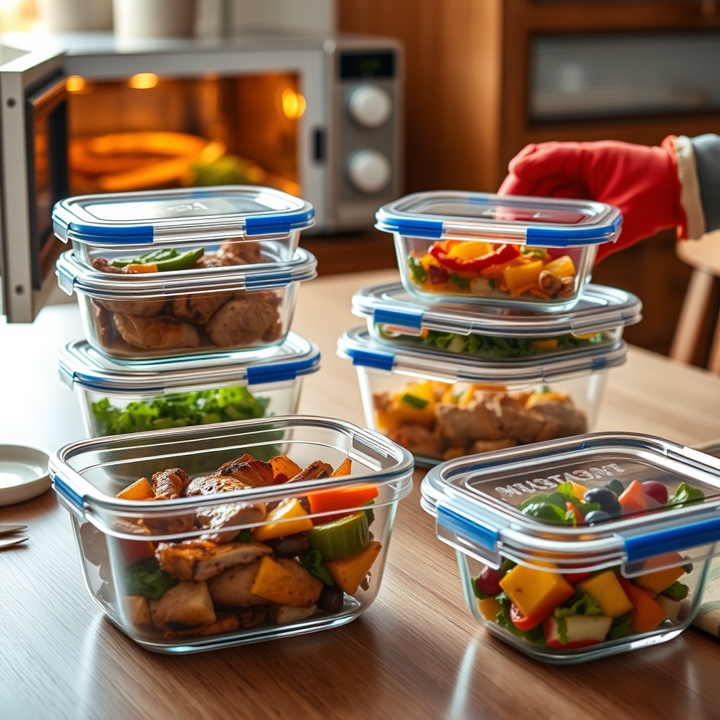 glass containers in action