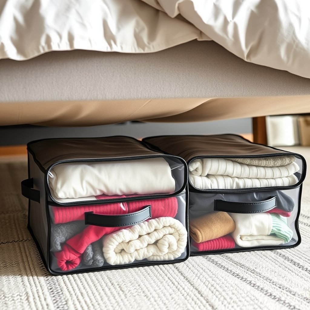 underbed storage in action