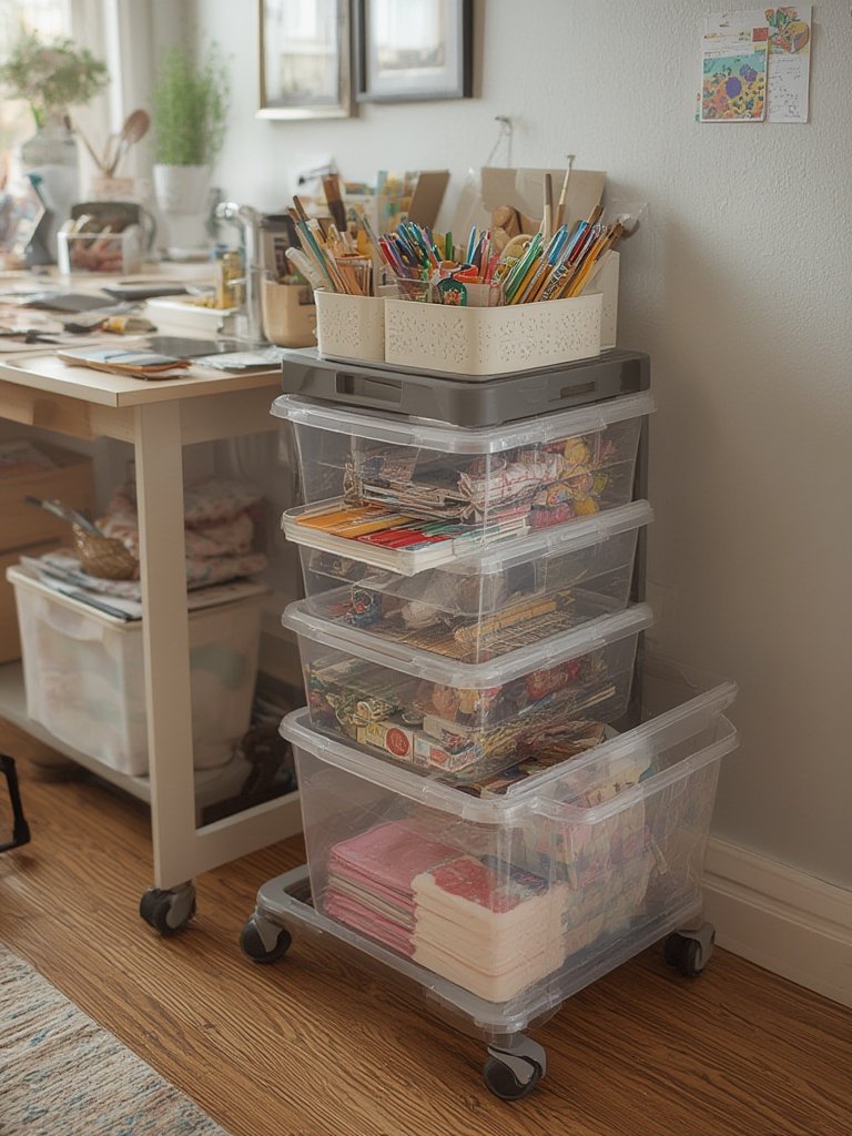 storage cart in action