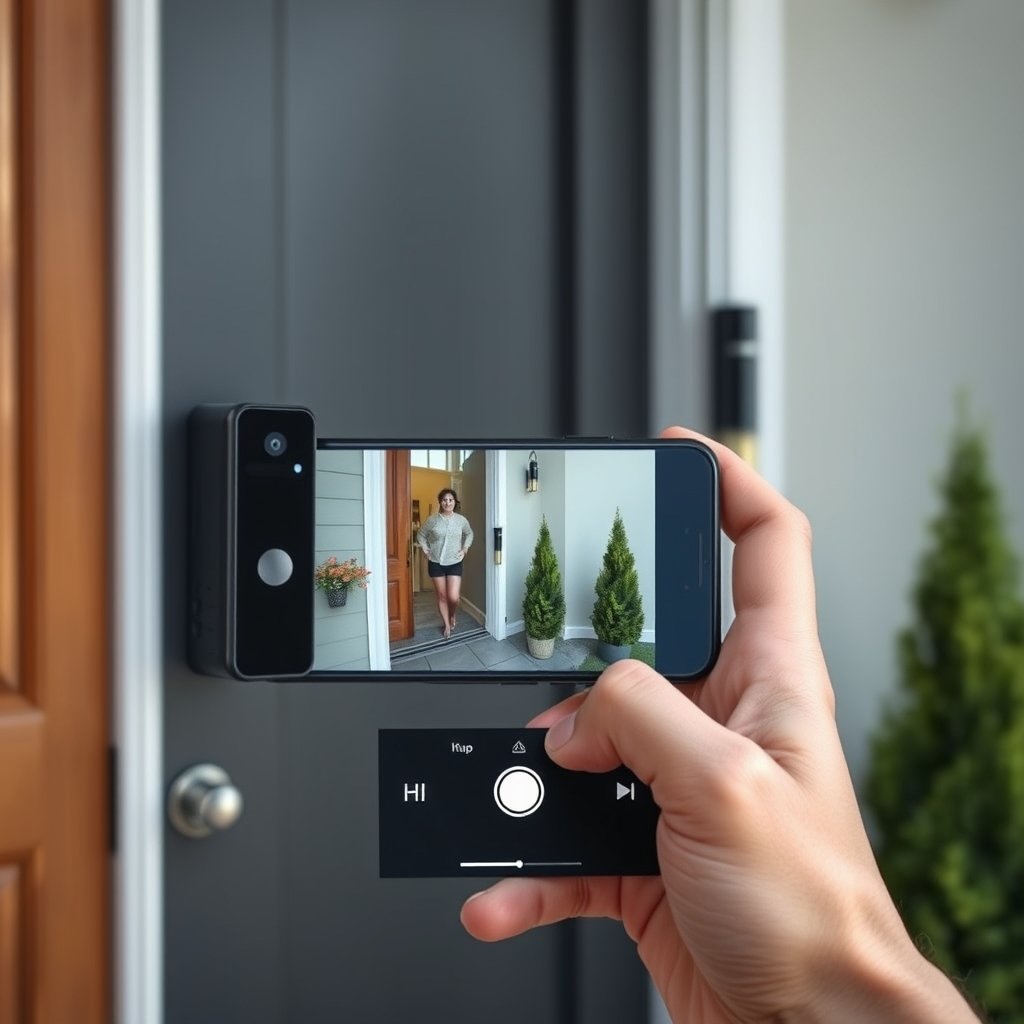 video doorbell in action