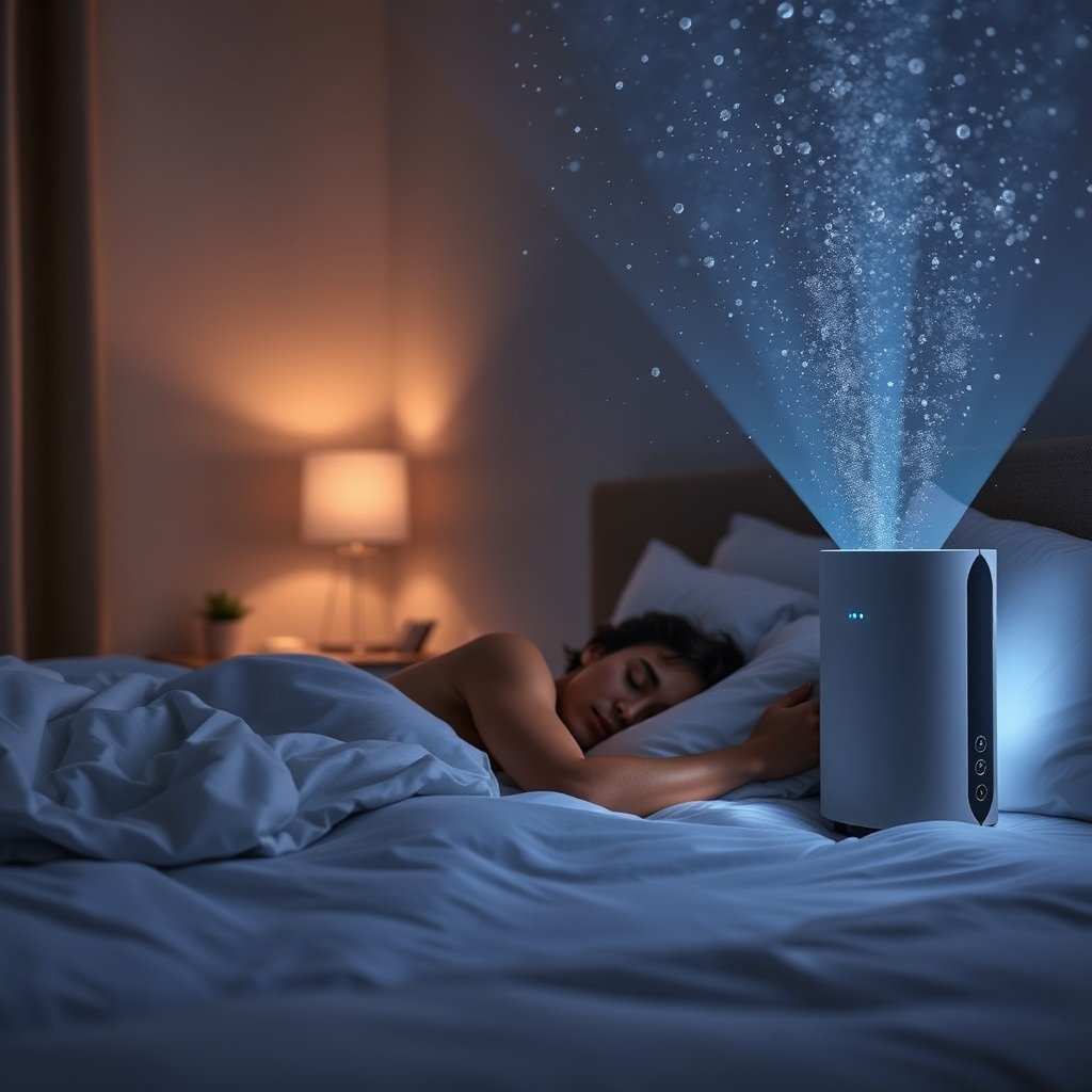 air purifier in action