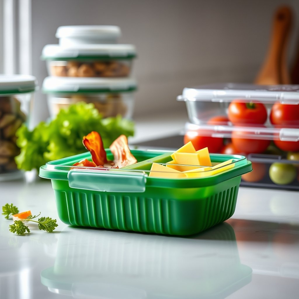 deli container in action