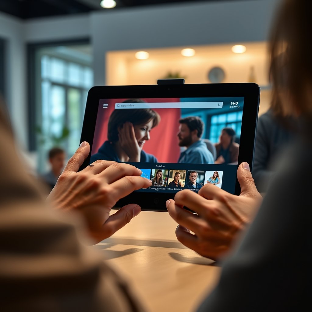 fire tablet in action