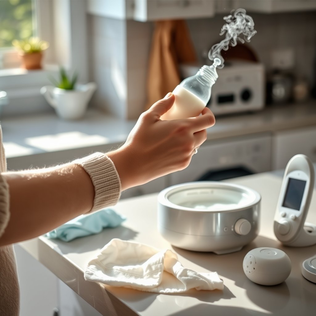 bottle warmer in action