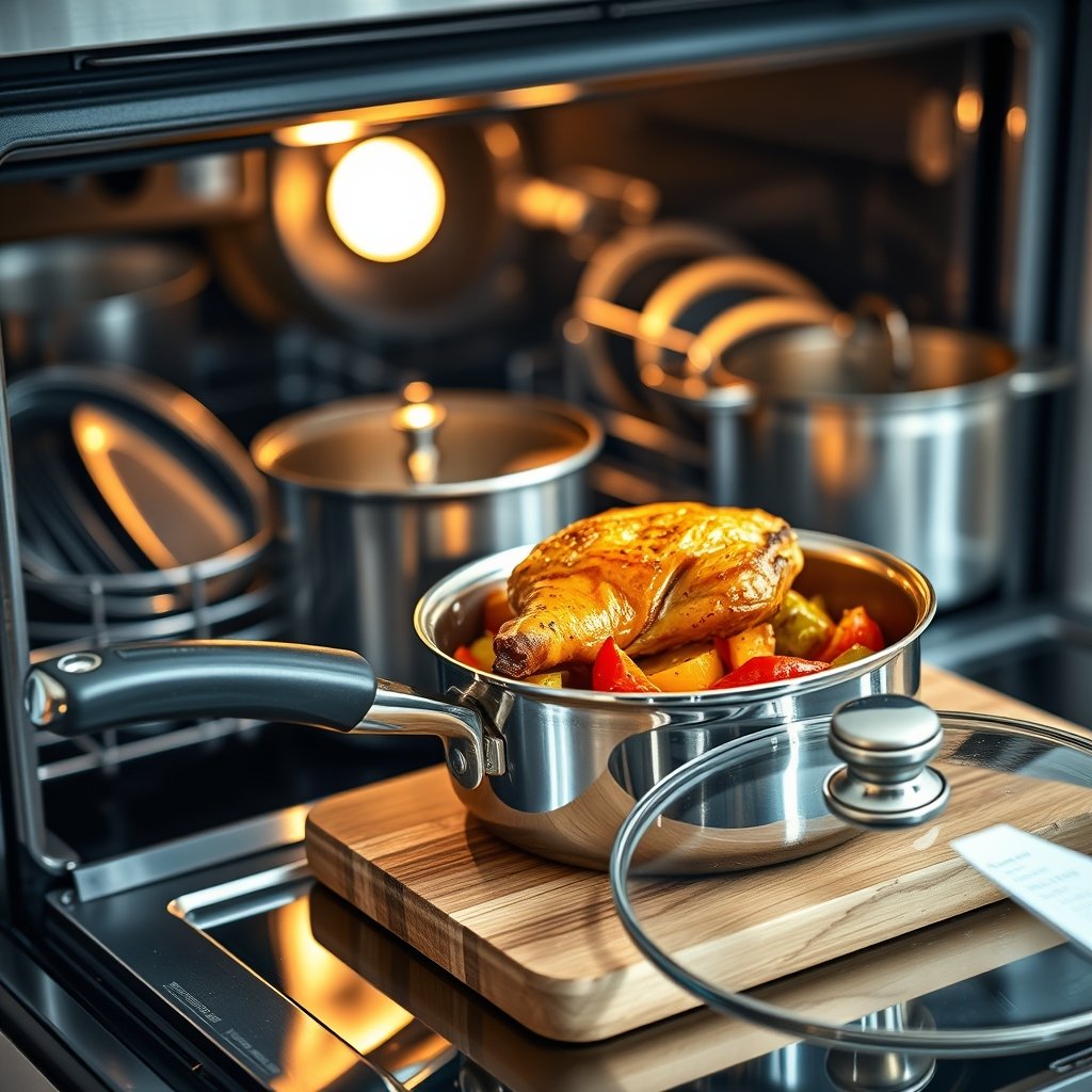 stainless cookware in action