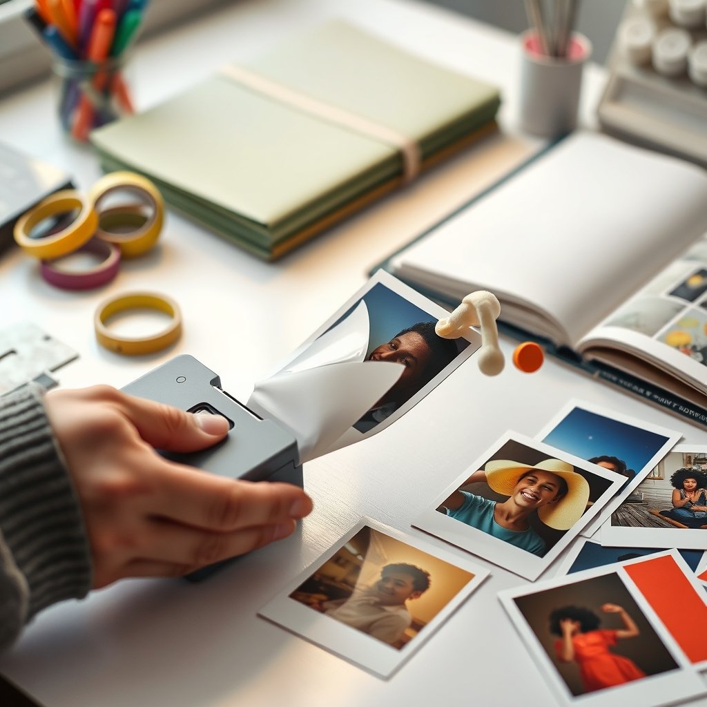 photo printer in action