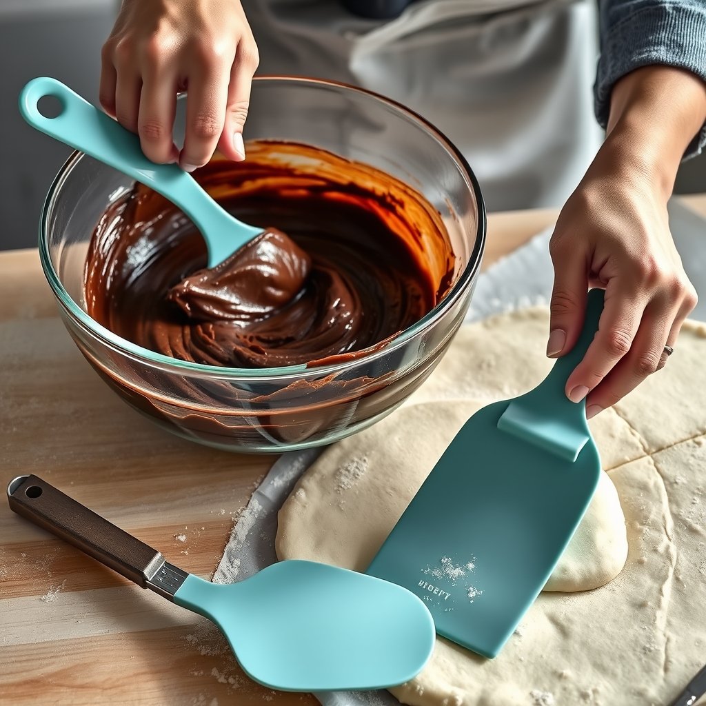 bowl scraper in action