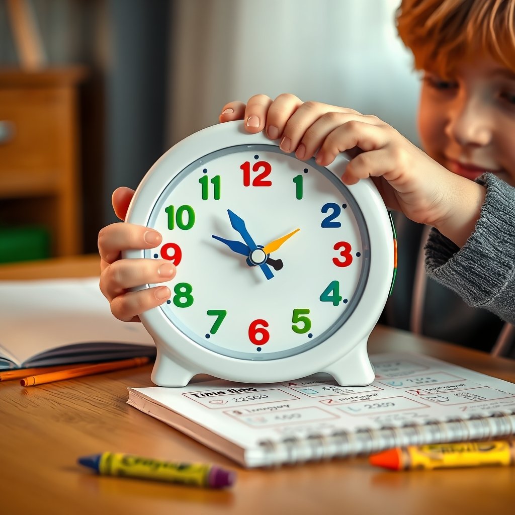 teaching clock in action