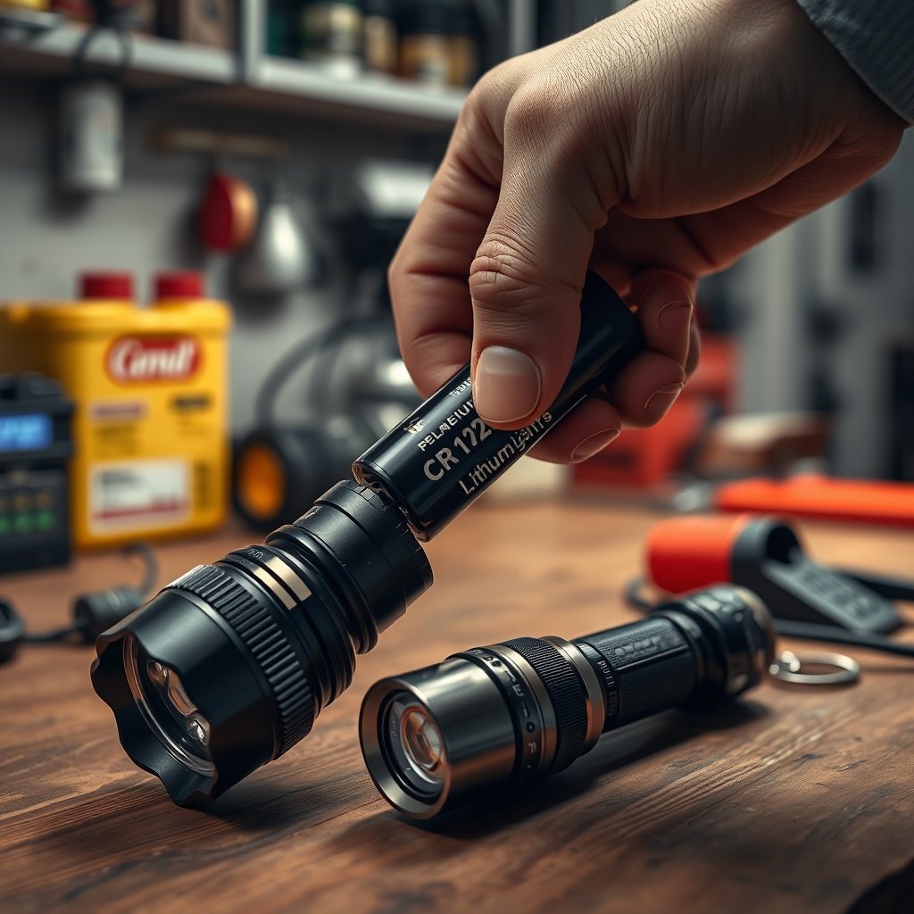 cr123a batteries in action