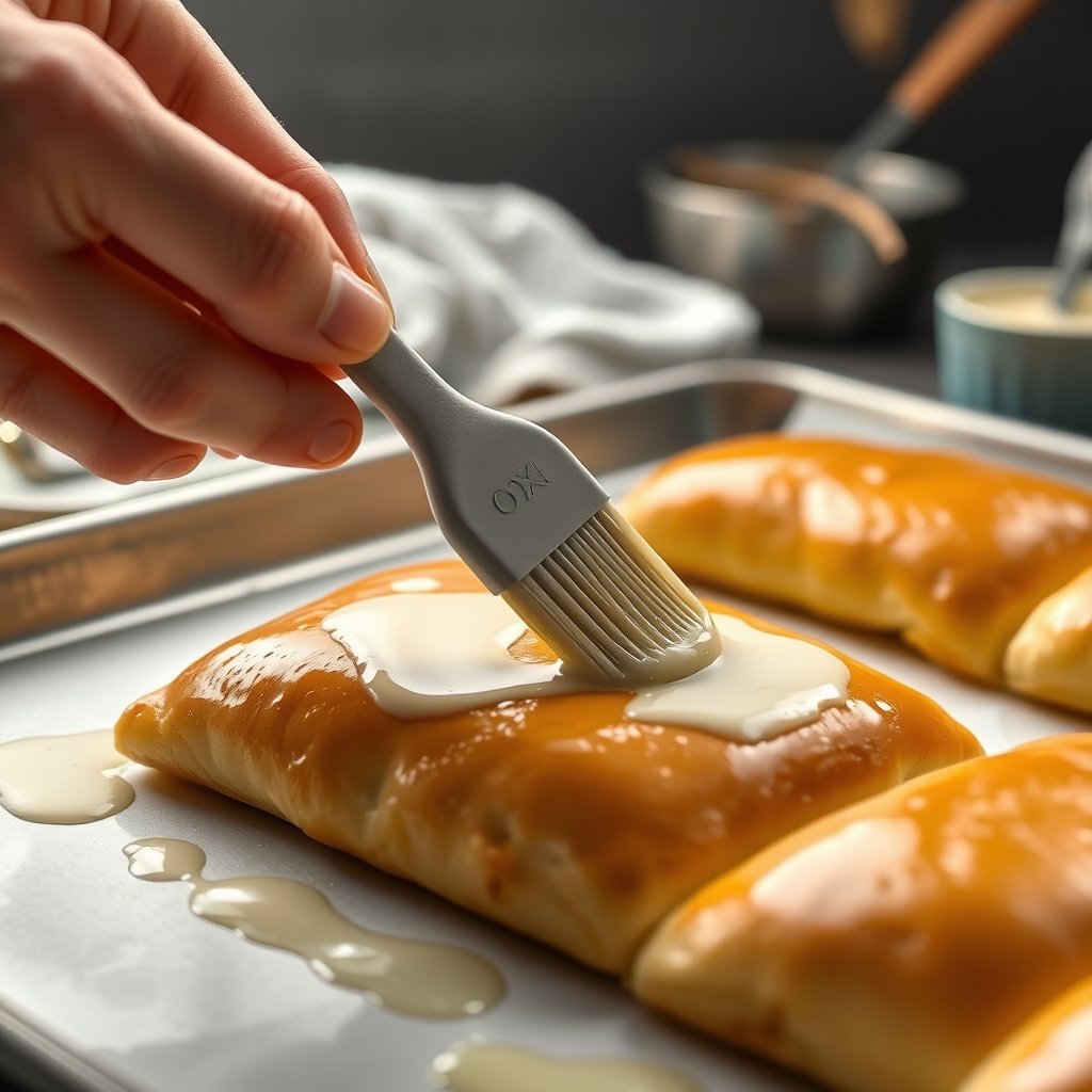 silicone brush in action