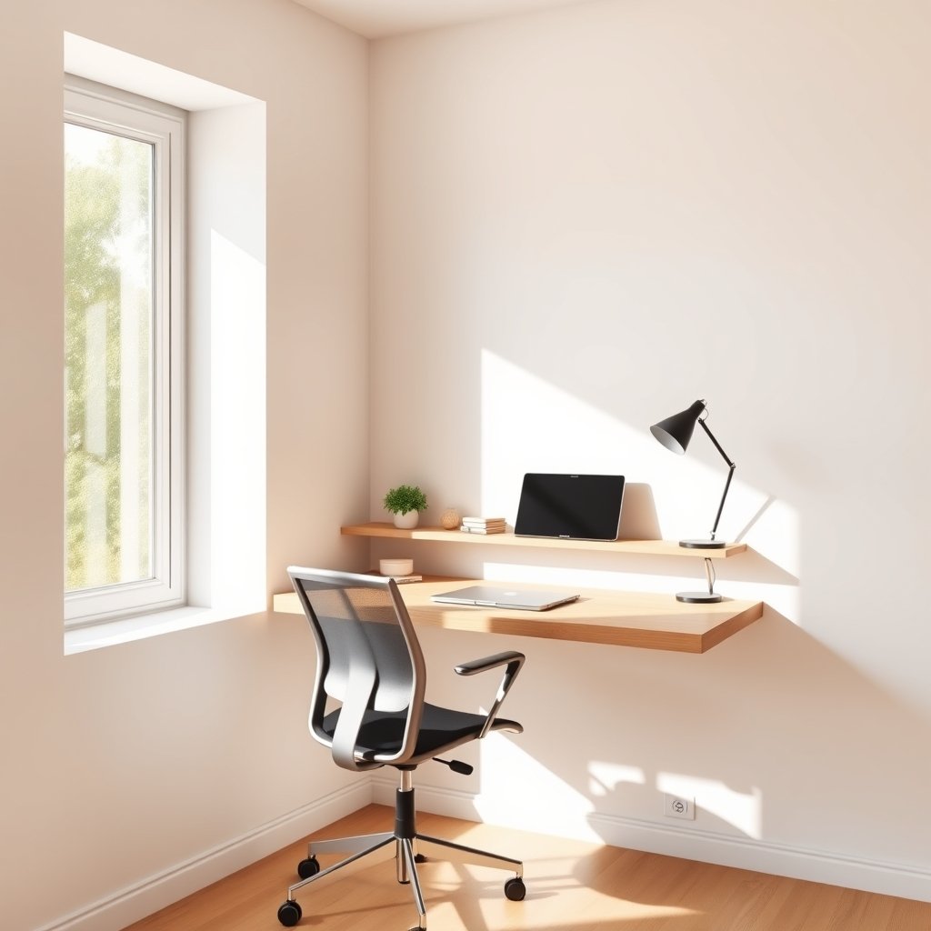 wall mounted desk - Illustration 1