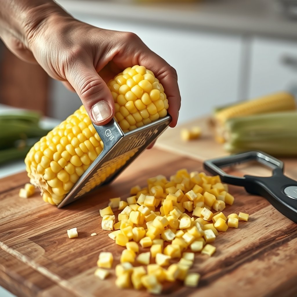 corn stripper in action
