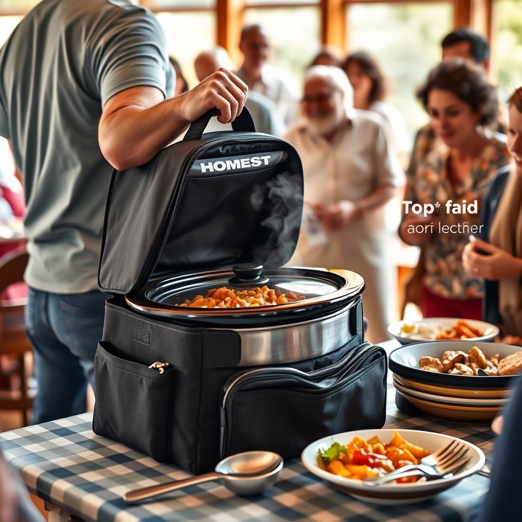 slow cooker in action