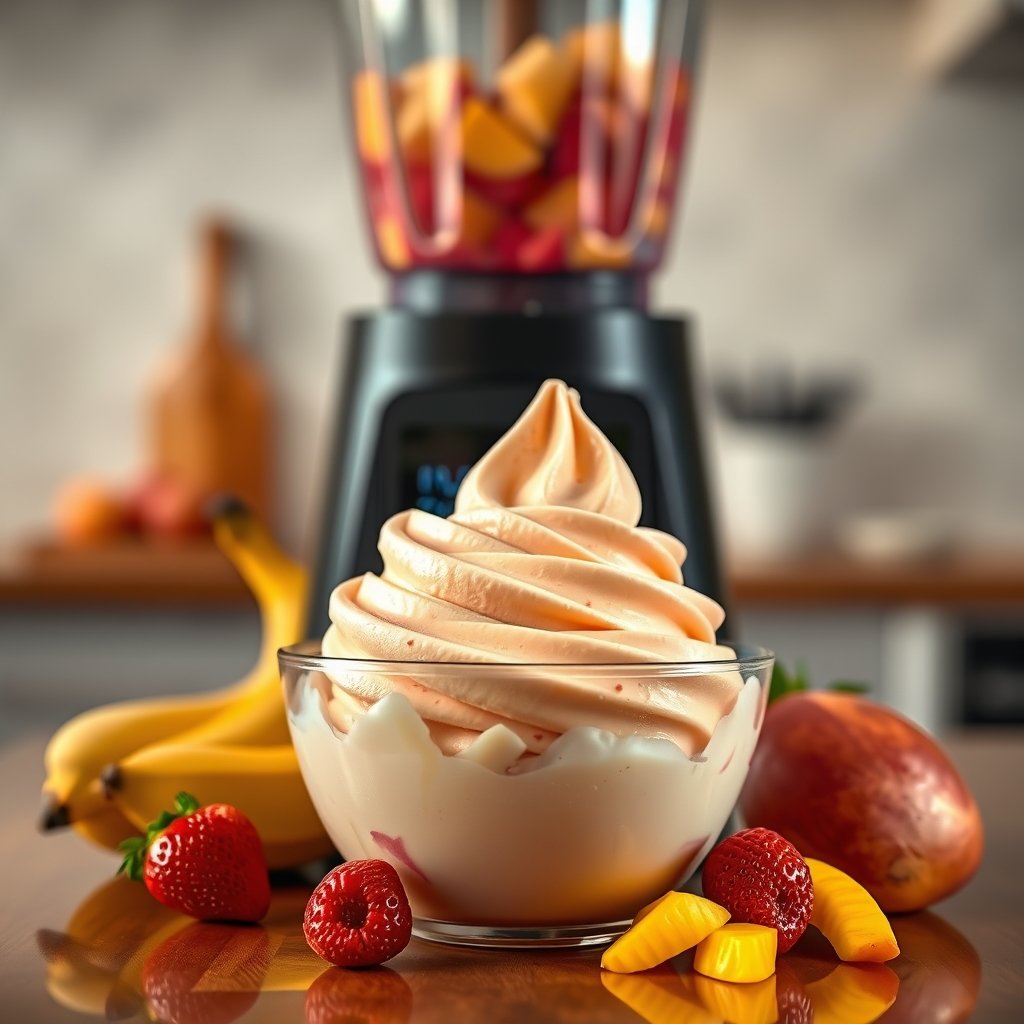 frozen dessert in action